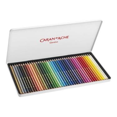 Imagem de Lápis de Cor Aquarelável Caran d'Ache Fancolor 40 Cores