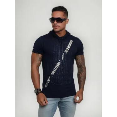 Imagem de Camiseta Masculina Caveira Pit Bull Jeans 79505, G