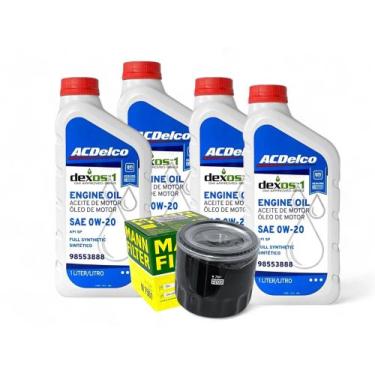 Imagem de Kit Óleo ACDelco 0W20 + Filtro Mann Onix 1.0 2020/2025 - 30649, ACDelc