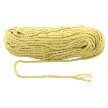 Imagem de Corda de juta IMROPE 6mm x 61m amarela para jardinagem e artesanato