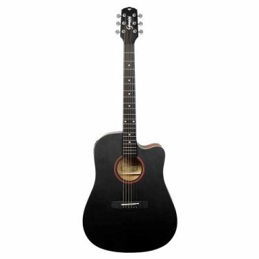 Imagem de Violão AÇO Eletroacústico Performance GDC-1 CEQ Color TOP BLACK (CTBK)