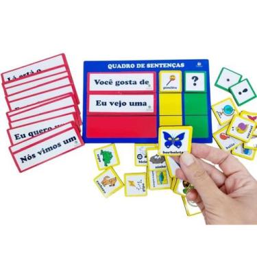 Imagem de Brinquedo Educativo Quadro de Sentenças - Materiais para Brincar