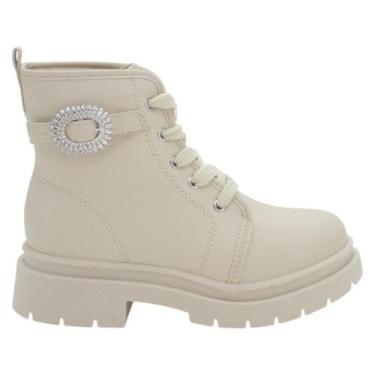 Imagem de Coturno Infantil Menina Molekinha 2182.119 - Off White, Off white, 32