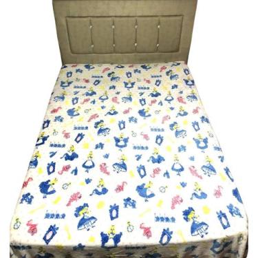 Imagem de Manta Infantil Juvenil Moda Geek Para Cama De Casal Alice No País Das 