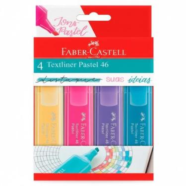 Imagem de Marca texto f.c. pastel bl4 cores - Faber Castell