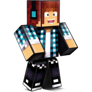 Imagem de Boneco Youtuber Authentic Games Minecraft Articulado Algazarra, 35 CM