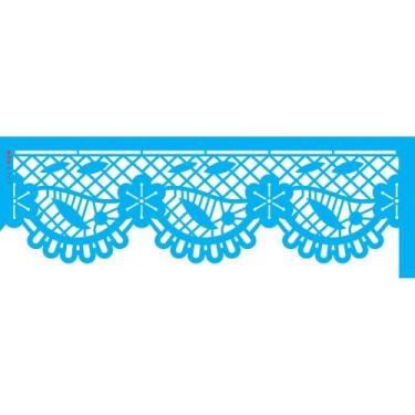 Imagem de Stencil Opa 10 x 30 cm - Renda Rechilieu Flor de Cerejeira - 3707 - Op