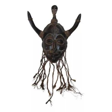 Imagem de Máscara Africana De Madeira Chokwe - Anos Dourados Móveis