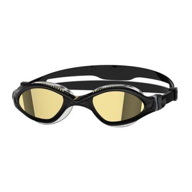 Imagem de Óculos de Natação Zoggs Tiger LSR+ Titanium  Espelhado com Silicone Lí