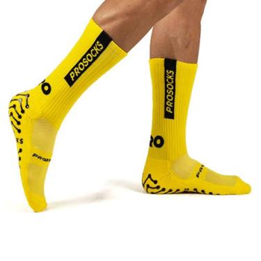 Imagem de Meia de Futebol ProSocks Ultra Grip Amarelo, Amarelo, G