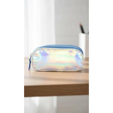 Imagem de Estojo Escolar Triplo Holográfico Resistente - Congratulations Store