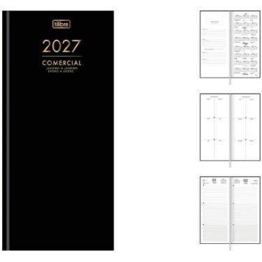 Imagem de Agenda 2024 Comercial CD Costurada 208 Folhas - Pacote com 5 Unidades 