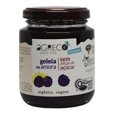 Imagem de Geleia de Amora Orgânica Sem Adição de Açúcar Agreco 240g