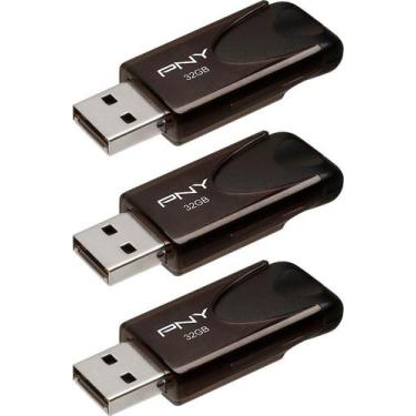 Imagem de PNY - 32GB Attaché 4 USB 2.0 pen drive 3-Pack-P-FD32GX3ATT4-GE