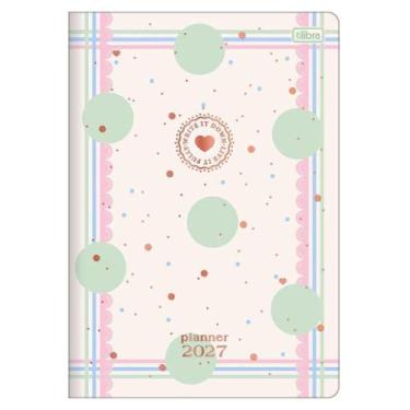 Imagem de Agenda Planner Soho 2027 Grampeado 20 Folhas Bolas - Tilibra - Tendtud