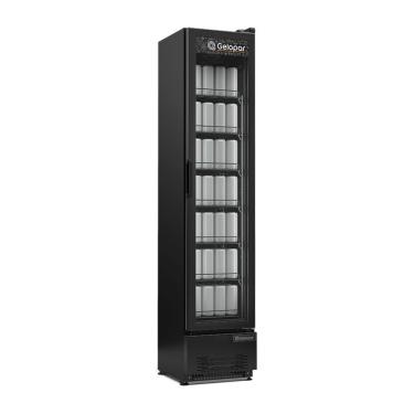 Imagem de Expositor de Bebidas Vertical Gelopar GRV18BIN 185L 1 Portas Preto Bivolt