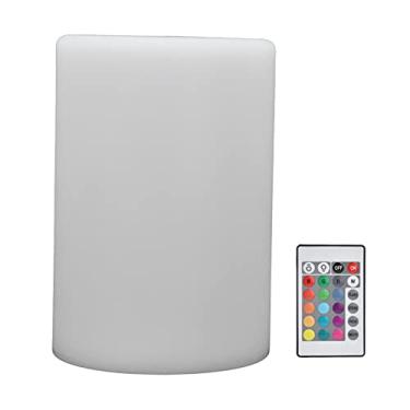 Imagem de Luz noturna, luz cilíndrica LED com controle remoto para interior para mesa para quarto