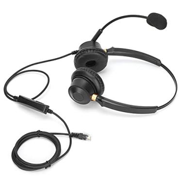 Imagem de Fone de ouvido comercial, fone de ouvido binaural claro para chamadas Fone de ouvido ajustável para comunicação para o Office for Business