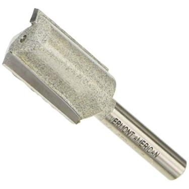 Imagem de Roteador reto de ponta reta de carboneto Vermont American 23108 5/8 por 1 polegada, haste de 2 Flutes 1/4 polegada