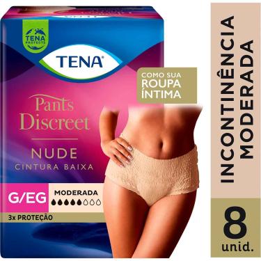 Imagem de Roupa Íntima Feminina Tena Pants Discreet Nude G/EG 8 unidades 8 unidades