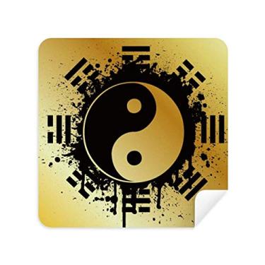 Imagem de China Taichi 8 diagrama óculos de tinta pano limpador de tela tecido camurça pacote com 2