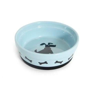 Imagem de Pote Comedouro Porcelana Para Cães 500 Ml Pequeno Anti Derrapante