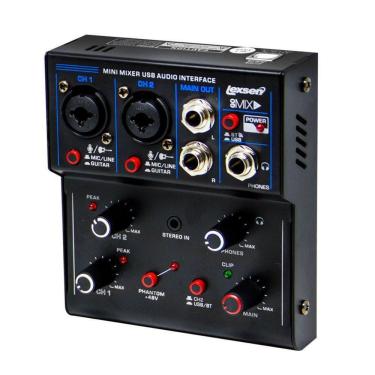 Imagem de Mesa De Som Go Mix 2 Lexsen 2 Canais Com Interface De Áudio