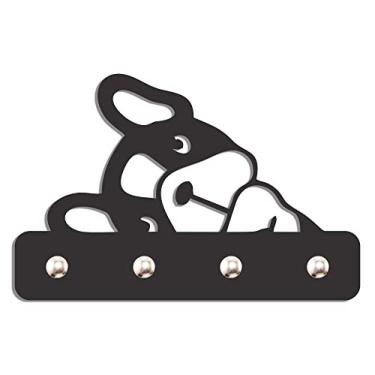 Imagem de Porta Chave De Parede Decorativo Gancho Suporte Chaves Bulldog Pet Cachorro