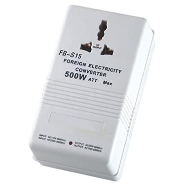 Imagem de Transformador de energia conversor de tensão portátil passo para cima/para baixo (220V para 110V, 110V para 220V) Adaptador de plugue de viagem Essentials Soquete universal, 500W