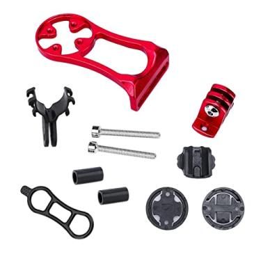 Imagem de YIJU 1 conjunto de computador haste suporte gps suporte lanterna extensão suporte suporte cronômetro para liga de alumínio adaptador gps, vermelho