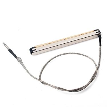 Imagem de simhoa Coletor Piezo dobrável sob a sela Piezo para guitarra acústica de 4 cordas