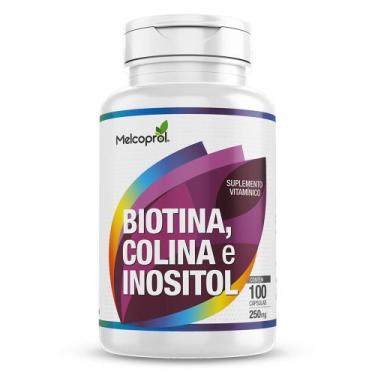 Imagem de Biotina, Colina E Inositol 100 Cáps 250 Mg - Melcoprol