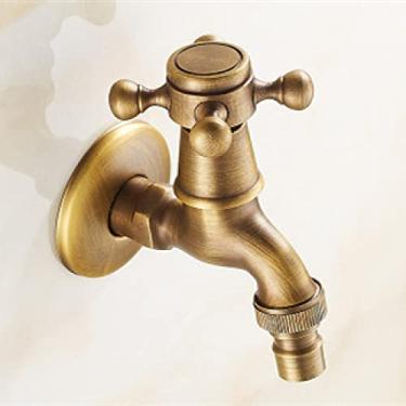 Imagem de Torneira decorativa de latão ao ar livre para jardim torneira antiga retrô máquina de lavar do banheiro torneira varanda antigo esfregão torneiras de luxo, 10, china