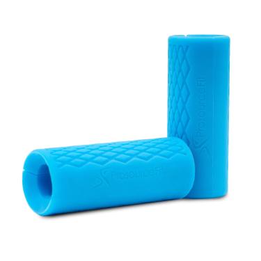 Imagem de ProsourceFit Punhos grossos para halteres e halteres, adaptador de barra de eixo de 4,8 cm para halterofilismo e treinamento de força (azul)