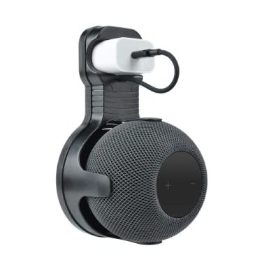 Imagem de Suporte De Parede De SaíDa Para Homepod Mini, Suporte De Montagem De Parede De Alto-Falante Resistente Para Homepod Mini, Economia De EspaçO, Excelente Gerenciamento De Cabo Sem Fios BagunçAdos (Preto, 1 Pacote)