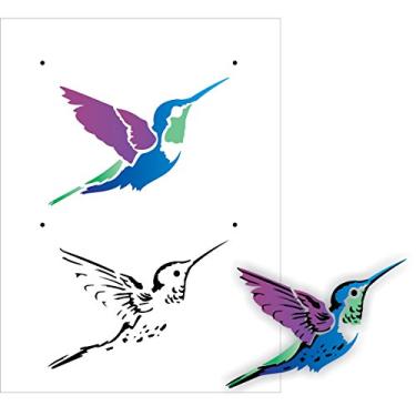 Imagem de Stencil de Acetato para Pintura OPA Simples 15 x 20 cm - 2165 Beija Flor