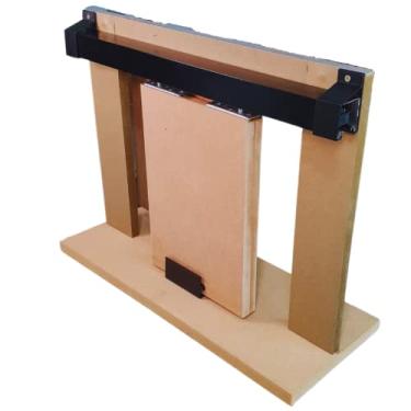 Imagem de Kit p/Porta Correr Trilho Alumínio 35x35 3,50m Preto - RDA-4