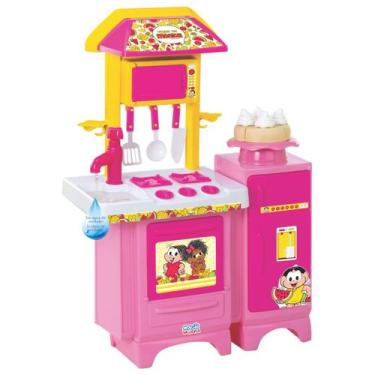 Imagem de Cozinha Infantil Menina Completa Pia Fogão Geladeira Magic Toys