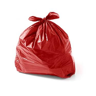 Imagem de Saco de Lixo Comum de 40L Vermelho com 100 Peças