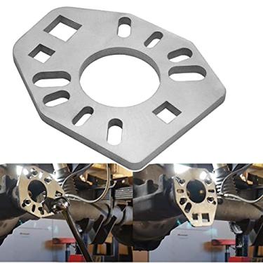 Imagem de YANWEN Ferramenta de engate de pinhão – Extrator de força extra de aço inoxidável para afrouxar a flange do pinhão e as porcas – Orifício extra de 1,27 cm que se encaixa na maioria dos soquetes – Funciona com pala de vários estilos, flanges ou eixos