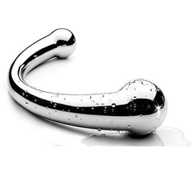 Imagem de Varinha de metal Pure G Spot de aço polido de 19 cm com lubrificantes de massagem 698 G, 698 G