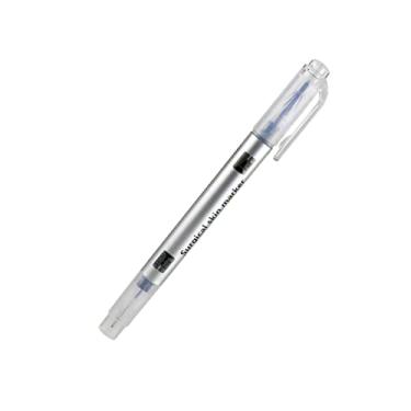 Imagem de MOOKEENONE 1* Double Head Semi Permanent Makeup Eyebrow Tattoo Marking Positioning Pen + Measuring Ruler
