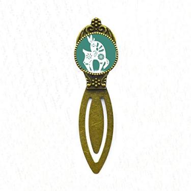 Imagem de Marcador de página com etiqueta de escritório retrô do zodíaco da China Year of Sheep Animal