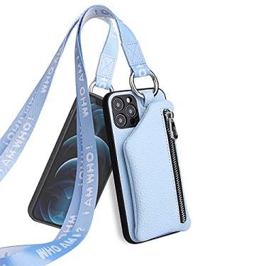 Imagem de Capa de telefone TPU estilo carteira minimalista para iPhone 14 13 12 11 Pro Max XR XS X 7 8 Plus SE Mini Capa de telefone com zíper de cor sólida, orquídea leve, para iPhone 13 pro max