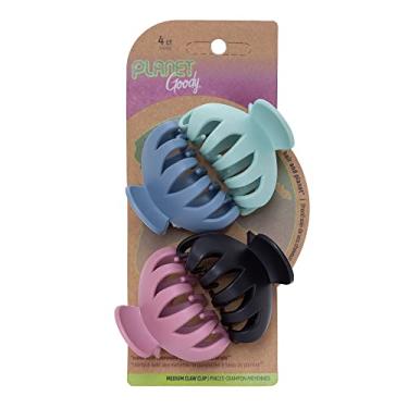 Imagem de Planet Goody Grampo de cabelo de garra de aranha, 4 unidades - Cores brilhantes sortidas - Cabelo médio a longo - Longa duração e não vai escorregar - Acessórios de cabelo sem dor