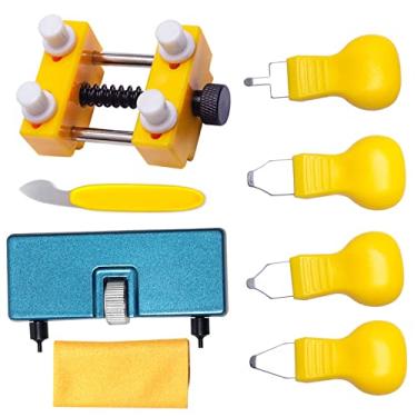 Imagem de MOOKEENONE Kit de ferramentas de substituição de bateria para abridor de caixa traseira de relógio, 8 peças