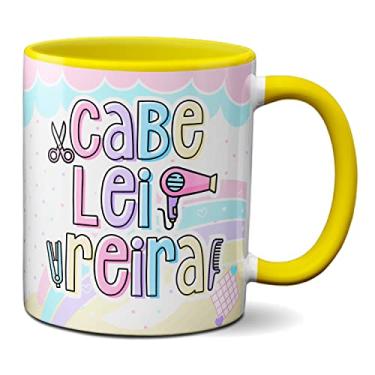 Imagem de Caneca Cabeleireira Profissão Presente Criativo Profissional (Amarela)