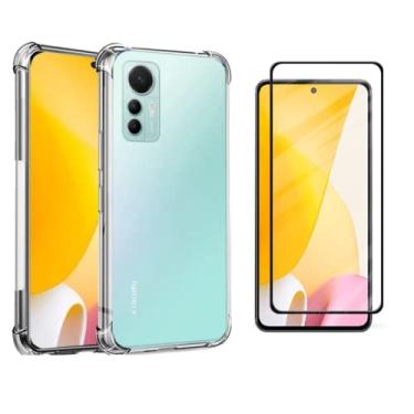 Imagem de Capa Capinha Anti Impacto Para Mi 12 Lite 256GB 8GB RAM + Película 9D Cerâmica - (Hard Glass Store)