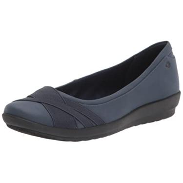 Imagem de Easy Spirit Sapatilha feminina Acasia Slip-On, Azul marino, 6.5 Wide