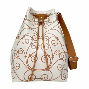 Imagem de Bolsa Feminina Saco Ombro Tiracolo Arabesco Fosco Magicc Bolsa B-223